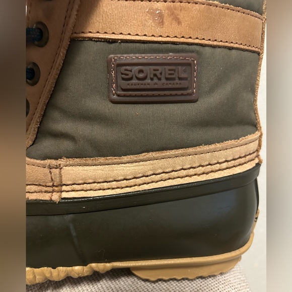 Sorel Kauffman Canada Women’s Green & Brown Rubber Boots - Size 10 Great Cond - Picture 7 of 9